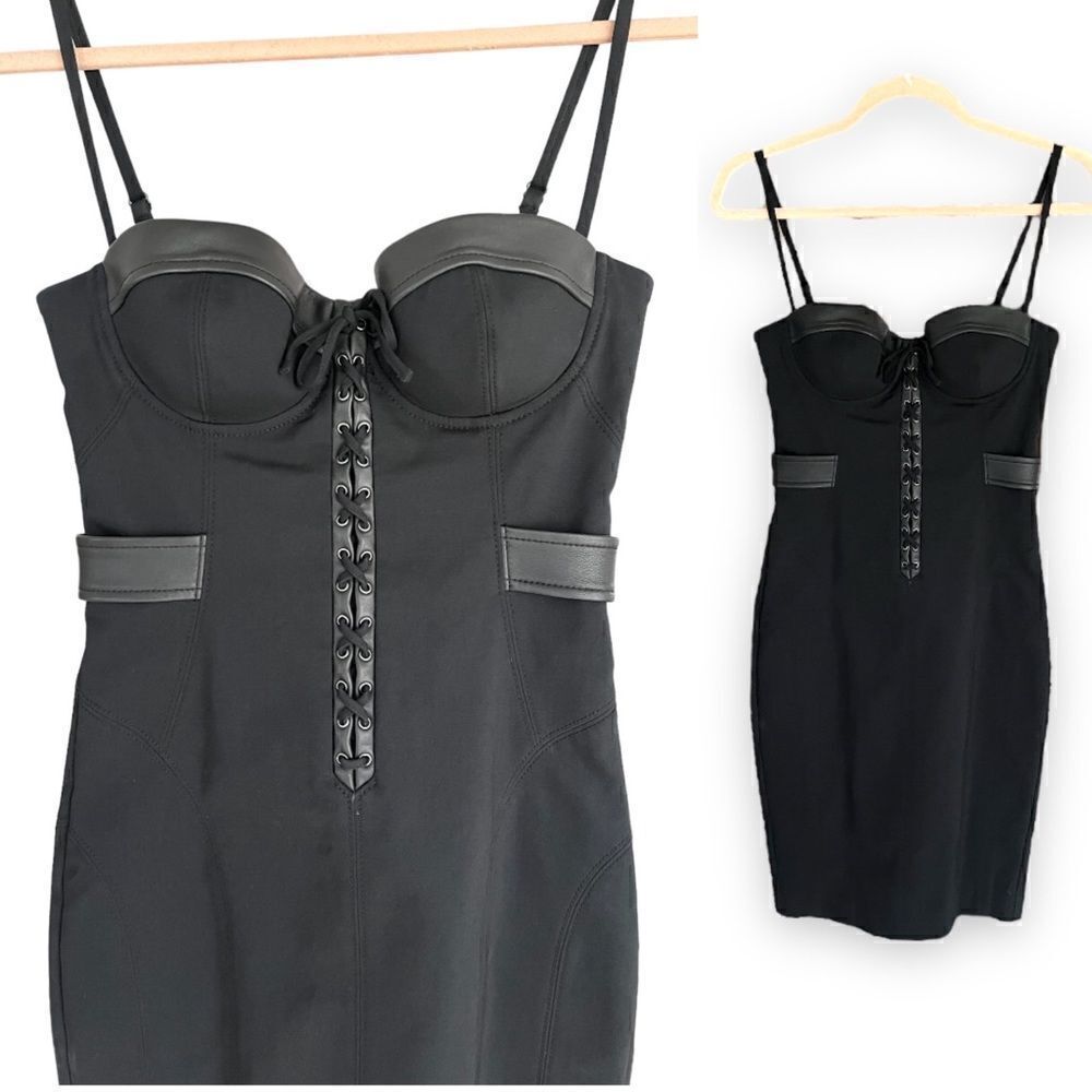 GUESS BY MARCIANO | Sexy Corset Black Bodycon Dress (2)